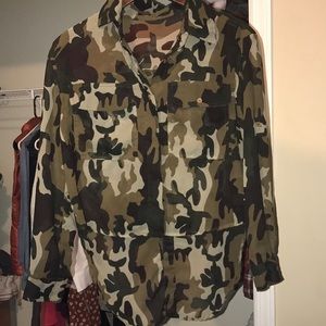 Camo blouse